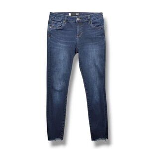 Kut from the Kloth Connie Ankle Skinny‎ Jeans Womens 2 Fray Hem Mid Rise